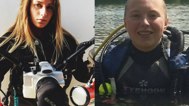 teenage scuba divers