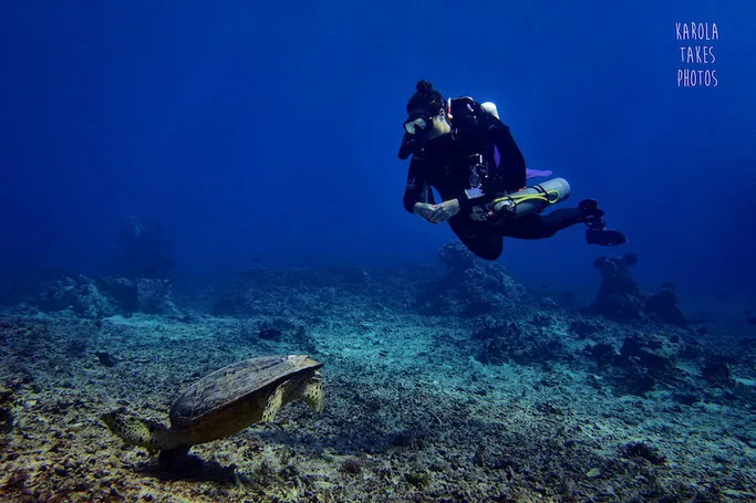 Technical diving Gili T