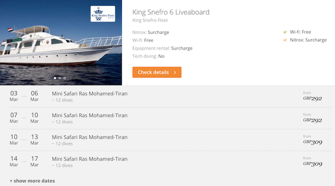 King Snefro 6 Liveaboard