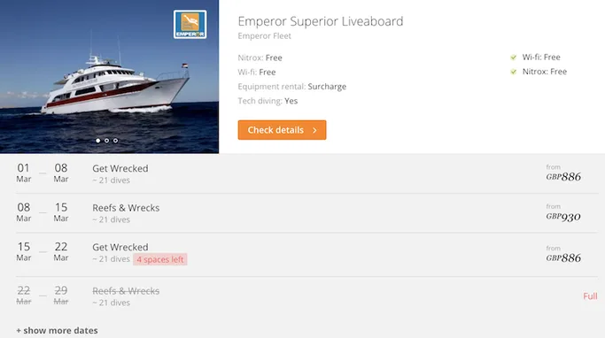 emperor superior liveaboard