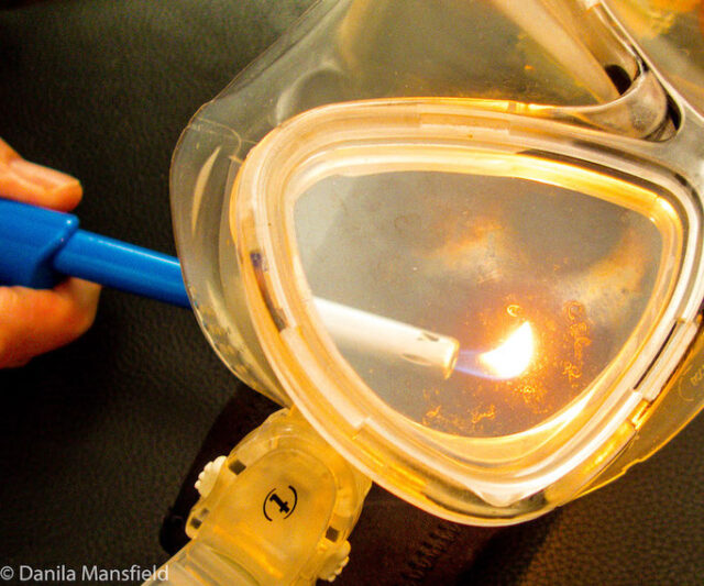 How to clean a new mask