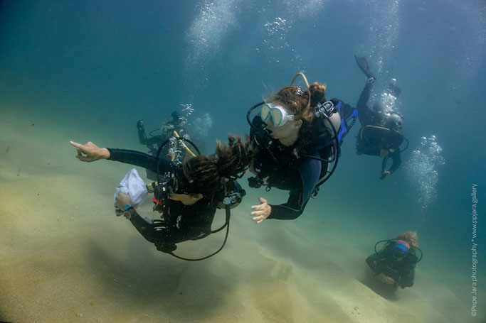 rescue course girls that scuba