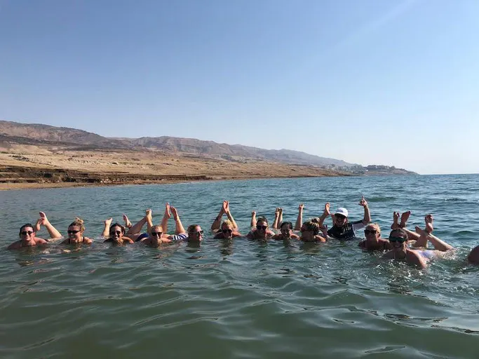 Dead sea laughs with the girls