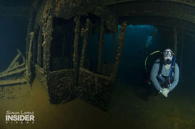 wreck diving in Palau