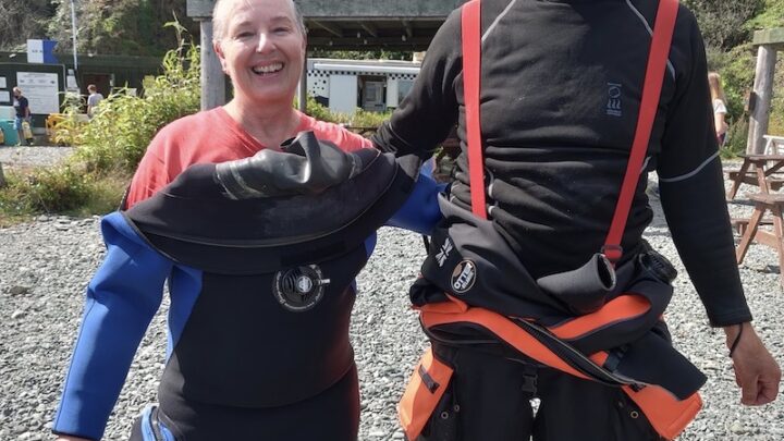 first time Drysuit Diving