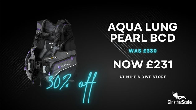 Aqua Lung Pearl Black Friday deal at Mike's Dive Store