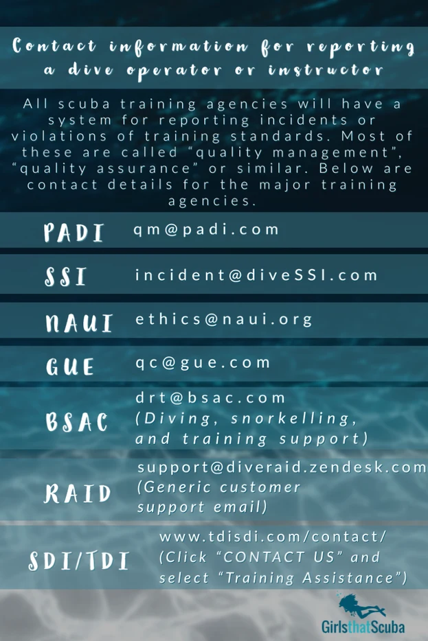 infographic-with-contact-details-for-scuba-diving-certification-agencies-to-report-a-bad-experienced-with-a-scuba-diving-operator