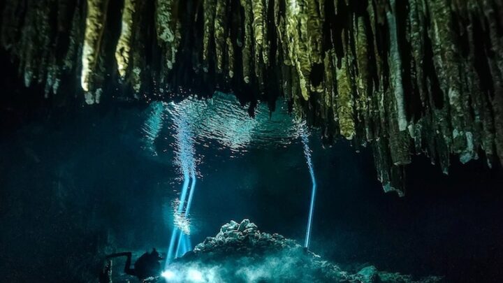 Cenote diving in Yucatan Mexico