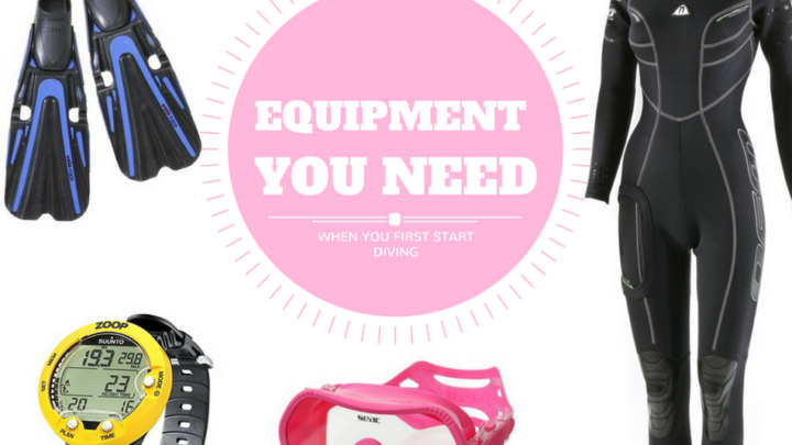 What equipment do you need when you start scuba diving?