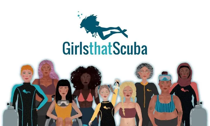 Girls that scuba image