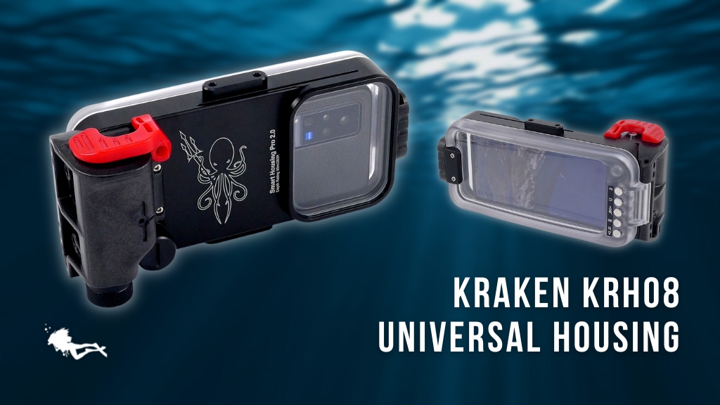 Kraken Underwater phone case against an underwater background
