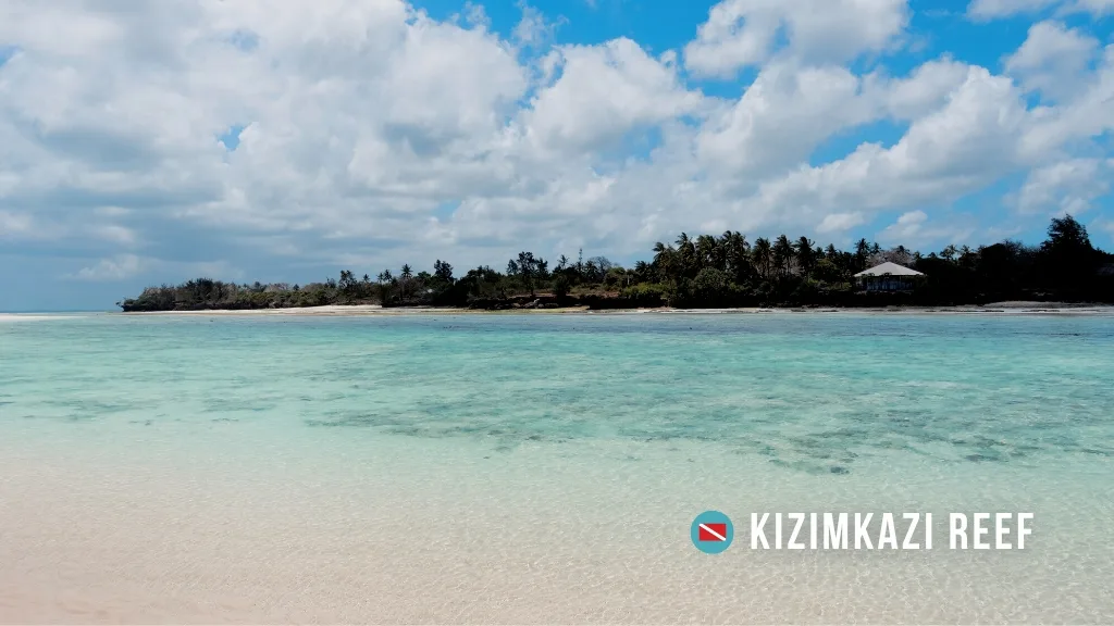 Picturesque white beach with crystal clear water.